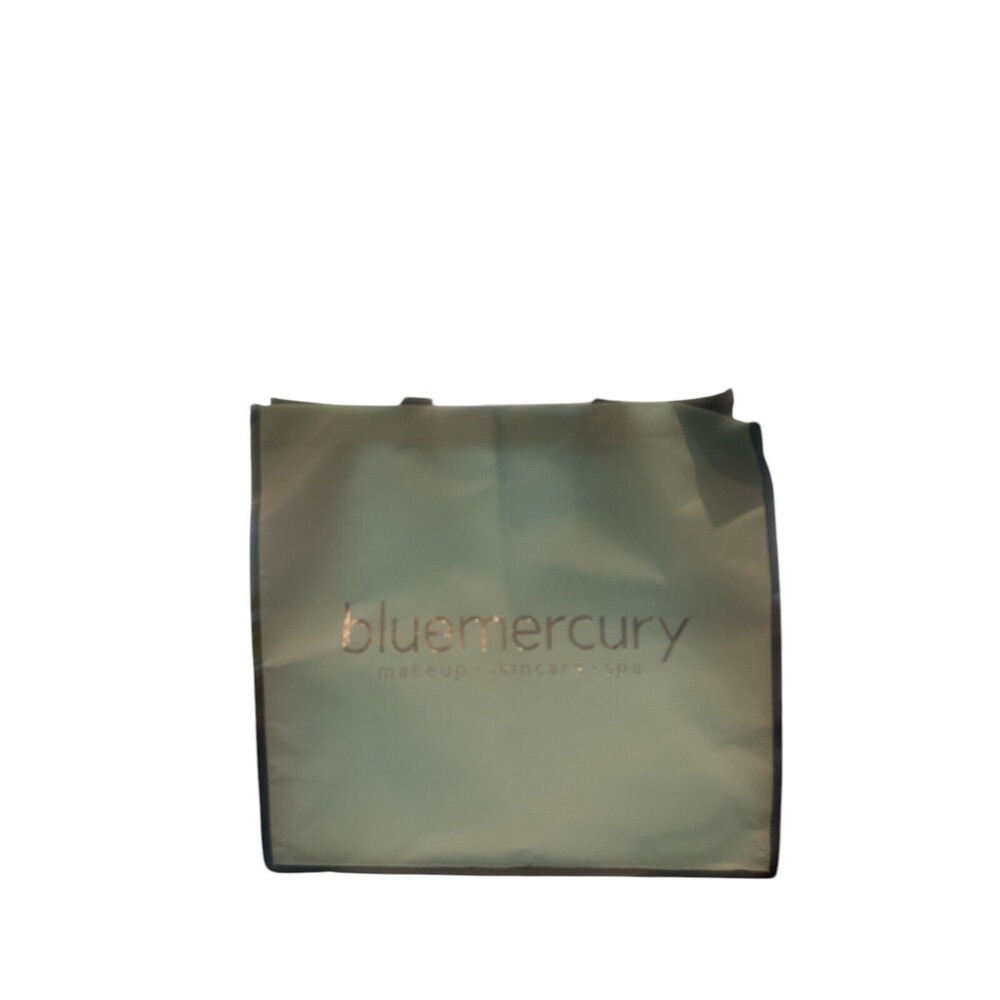 Bluemercury Reusable Tote Bag Large 15x14x6 Blue